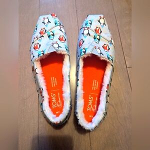 New slippers with penguins